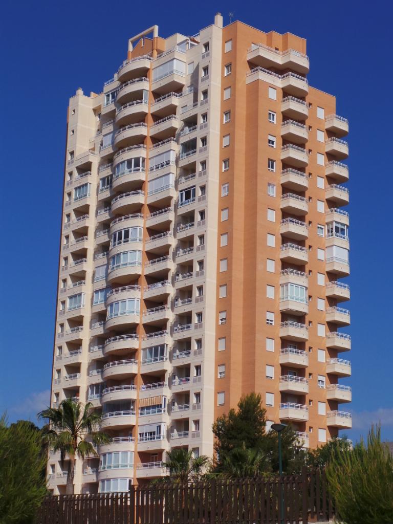 Fachada del lote 1 en Benidorm