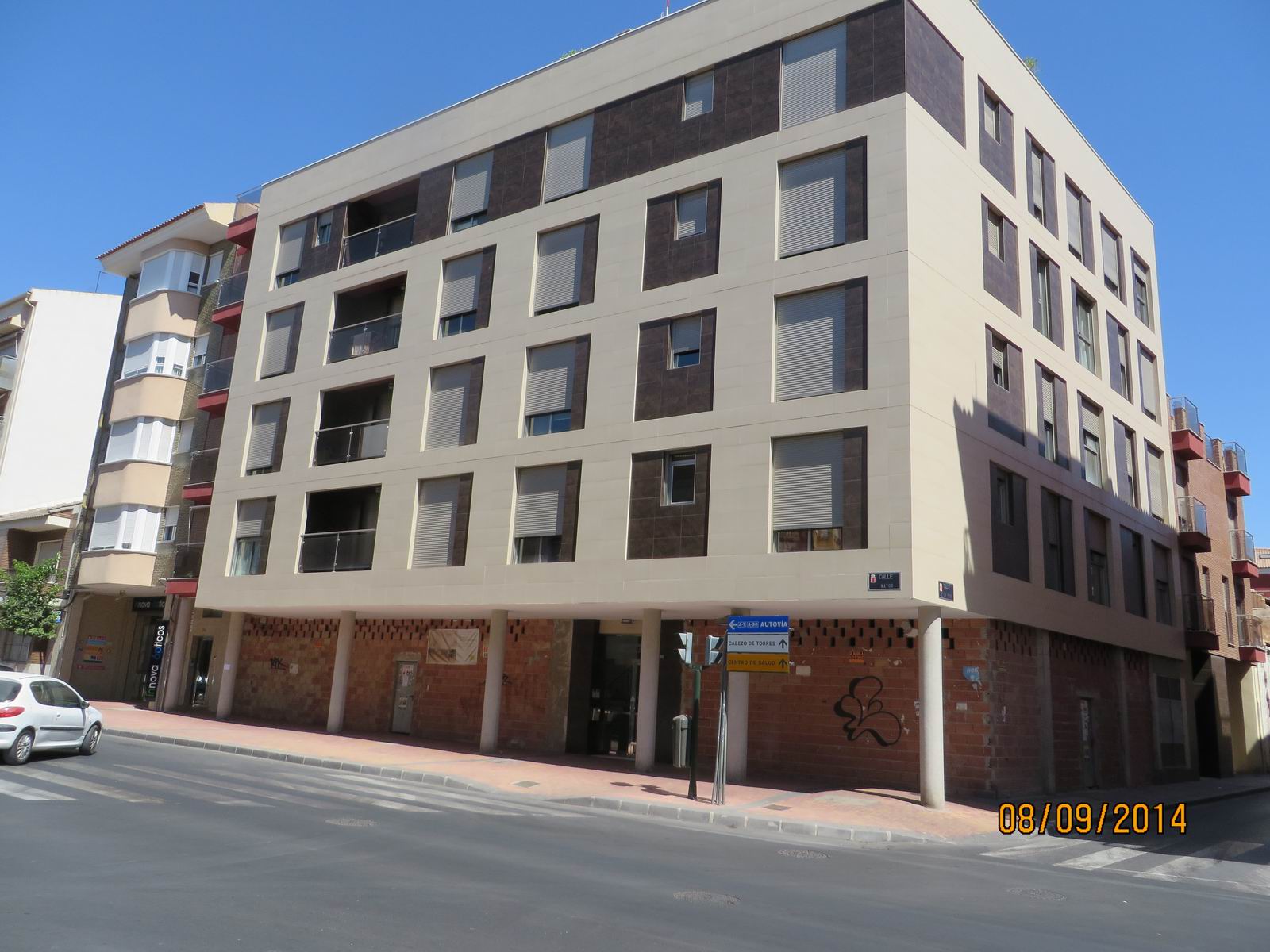 Fachada del lote 1 en Murcia